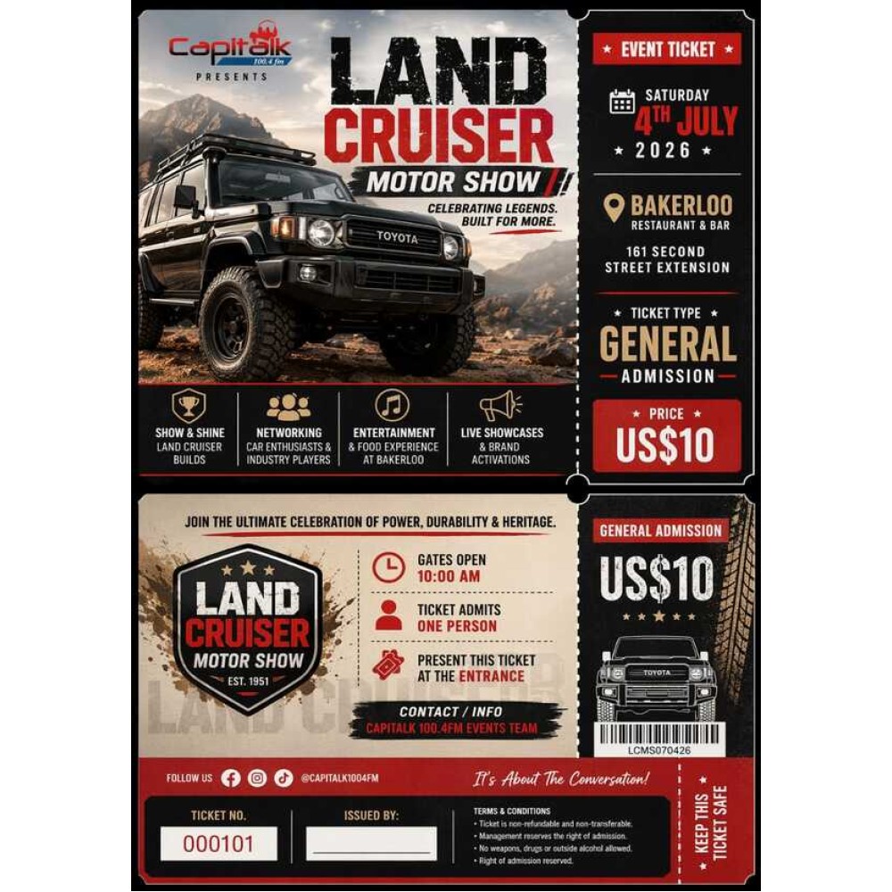 Photo №1 - Poster LAND CRUISER FUN SHOW Harare 2026