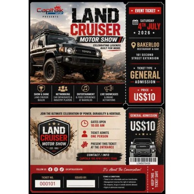 Photo №1 - Poster LAND CRUISER FUN SHOW Harare 2026